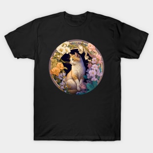 Cat in flower T-Shirt